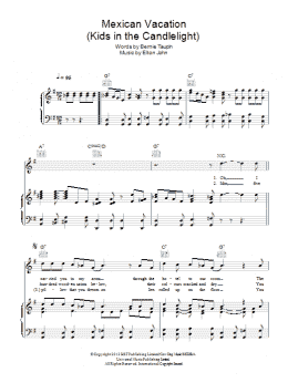 page one of Mexican Vacation (Piano, Vocal & Guitar Chords)