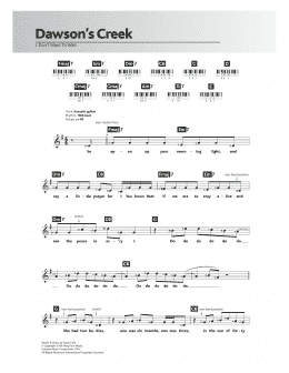 page one of I Don't Want To Wait (theme from Dawson's Creek) (Piano Chords/Lyrics)
