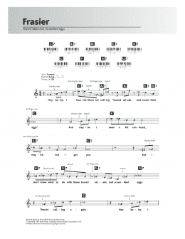 page one of Tossed Salad And Scrambled Eggs (Theme from Frasier) (Piano Chords/Lyrics)