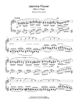 page one of Jasmine Flower (Piano Solo)