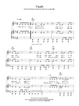 page one of Youth (Piano, Vocal & Guitar Chords)