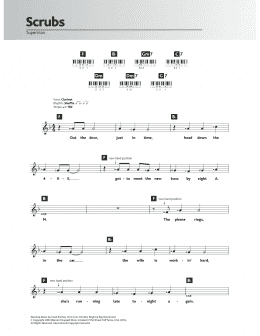 page one of Superman (Theme from "Scrubs") (Piano Chords/Lyrics)