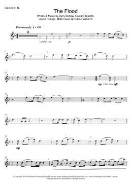 page one of The Flood (Clarinet Solo)