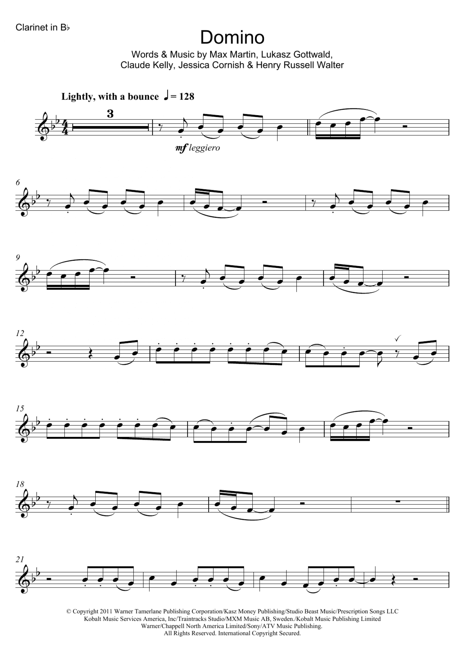 Domino (Clarinet Solo)