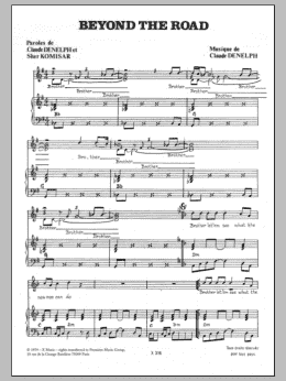 page one of Beyond The Road (Piano & Vocal)