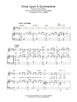 page one of Once Upon A Summertime (Piano, Vocal & Guitar Chords)