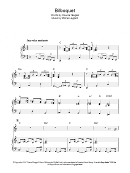 page one of Bilboquet (Piano, Vocal & Guitar Chords)