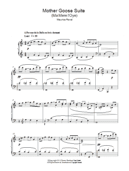 page one of Mother Goose Suite (Piano Solo)