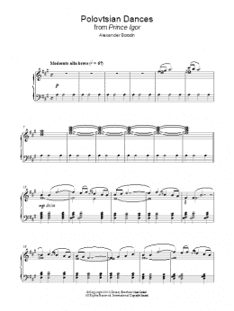 page one of Polovtsian Dances (Piano Solo)