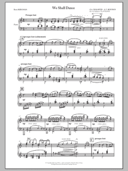 page one of We Shall Dance (Piano Solo)