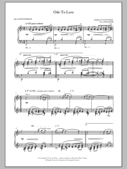 page one of Sing An Ode To Love (Piano Solo)