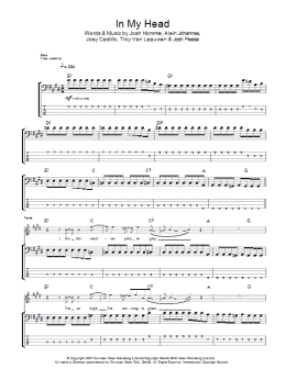 page one of In My Head (Bass Guitar Tab)