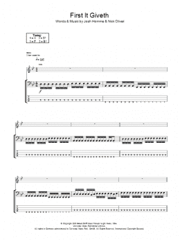 page one of First It Giveth (Bass Guitar Tab)