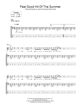 page one of Feel Good Hit Of The Summer (Bass Guitar Tab)