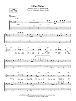 page one of Little Sister (Piano, Vocal & Guitar Chords)