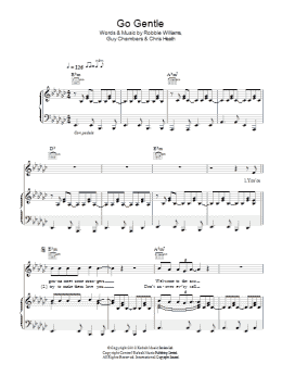 page one of Go Gentle (Piano, Vocal & Guitar Chords)