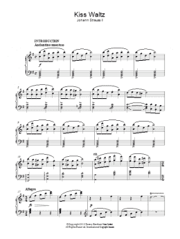 page one of Kiss Waltz (Piano Solo)
