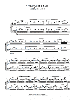 page one of 'Poltergeist' Etude (Piano Solo)