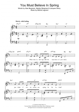 page one of You Must Believe In Spring (Piano, Vocal & Guitar Chords (Right-Hand Melody))