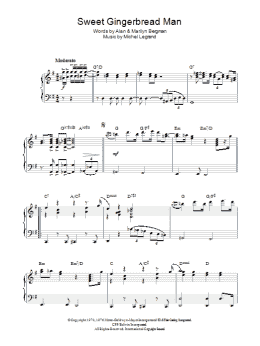 page one of Sweet Gingerbread Man (Piano Solo)