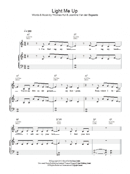 page one of Light Me Up (Piano, Vocal & Guitar Chords)