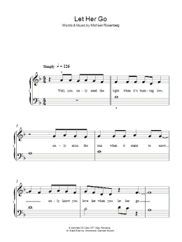 page one of Let Her Go (Easy Piano)
