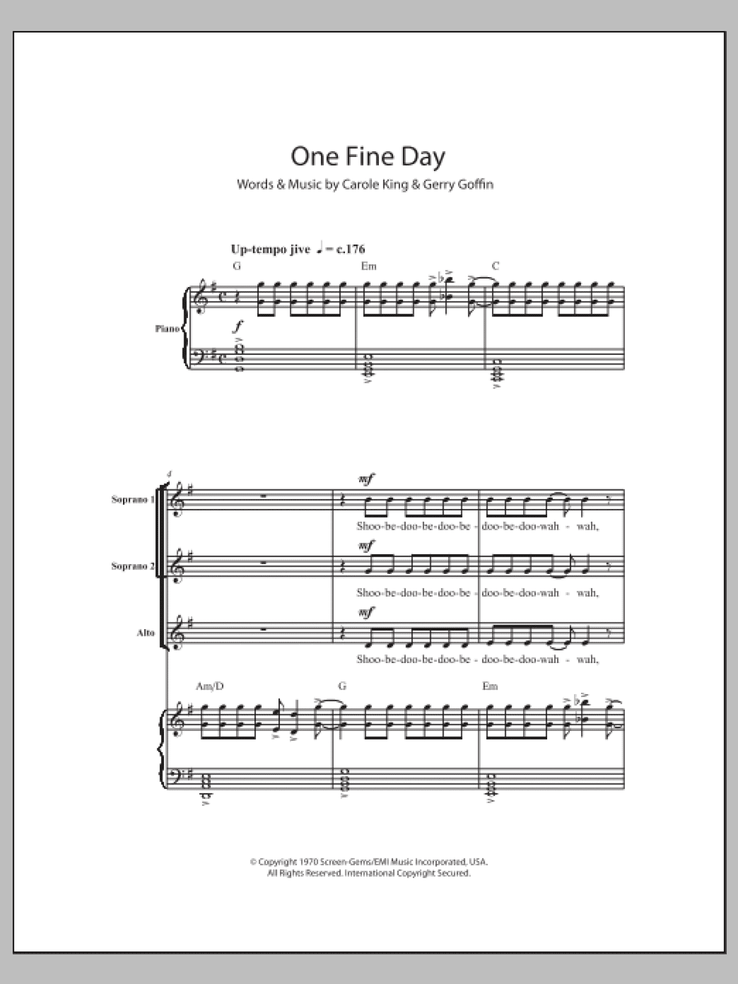 One Fine Day (SSA Choir)