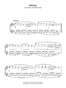 page one of Melody (Easy Piano)