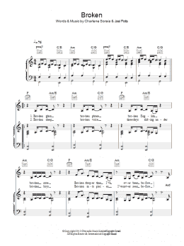 page one of Broken (Piano, Vocal & Guitar Chords)