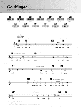 page one of Goldfinger (Keyboard (Abridged))