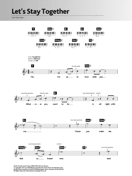 page one of Let's Stay Together (Keyboard (Abridged))