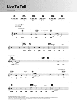 page one of Live To Tell (Keyboard (Abridged))