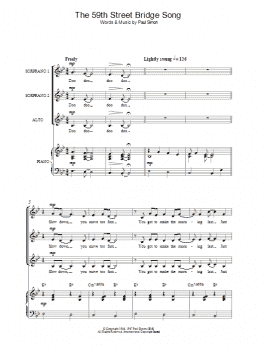page one of The 59th Street Bridge Song (Feelin' Groovy) (SSA Choir)