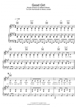 page one of Good Girl (Piano, Vocal & Guitar Chords)