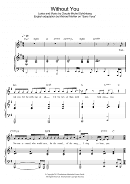page one of Without You (Piano & Vocal)