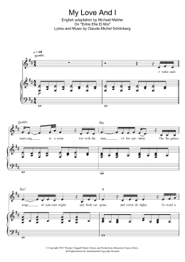 page one of My Love And I (Piano & Vocal)