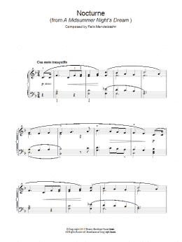 page one of Nocturne (from A Midsummer Night's Dream) (Piano Solo)