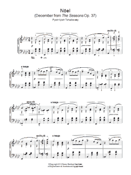 page one of Noel (December from 'The Seasons' Op. 37) (Piano Solo)