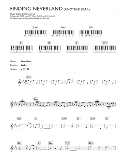 page one of Another Bear (from Finding Neverland) (Piano Chords/Lyrics)