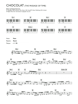 page one of Passage Of Time (from Chocolat) (Piano Chords/Lyrics)
