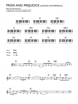 page one of Leaving Netherfield (from Pride And Prejudice) (Piano Chords/Lyrics)