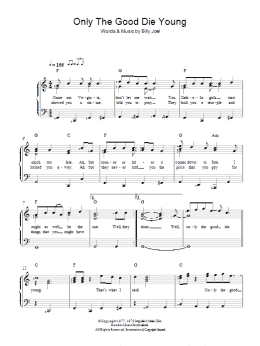 page one of Only The Good Die Young (Piano & Vocal)