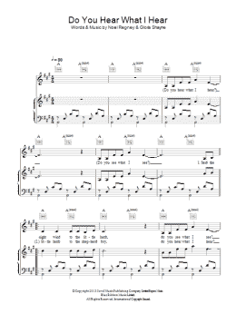 page one of Do You Hear What I Hear? (Piano, Vocal & Guitar Chords)