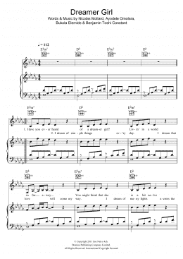 page one of Dreamer Girl (Piano, Vocal & Guitar Chords)