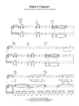 page one of Make It Happen (Piano, Vocal & Guitar Chords)