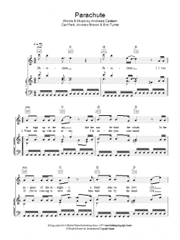 page one of Parachute (Piano, Vocal & Guitar Chords)