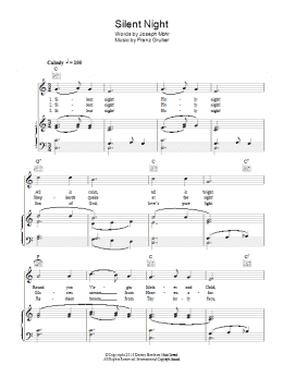 page one of The Sheet Music Direct Christmas Carol Collection 2 (12 songs) (Piano, Vocal & Guitar Chords)