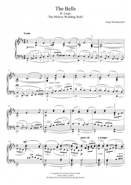 page one of The Bells, No.2 Largo ('The Mellow Wedding Bells') (Piano Solo)