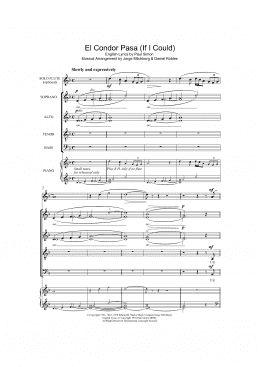 page one of El Condor Pasa (If I Could) (arr. William Reed) (SATB Choir)