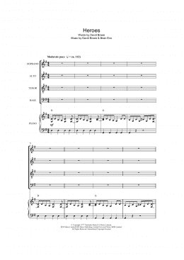 page one of Heroes (arr. Barrie Carson Turner) (SATB Choir)